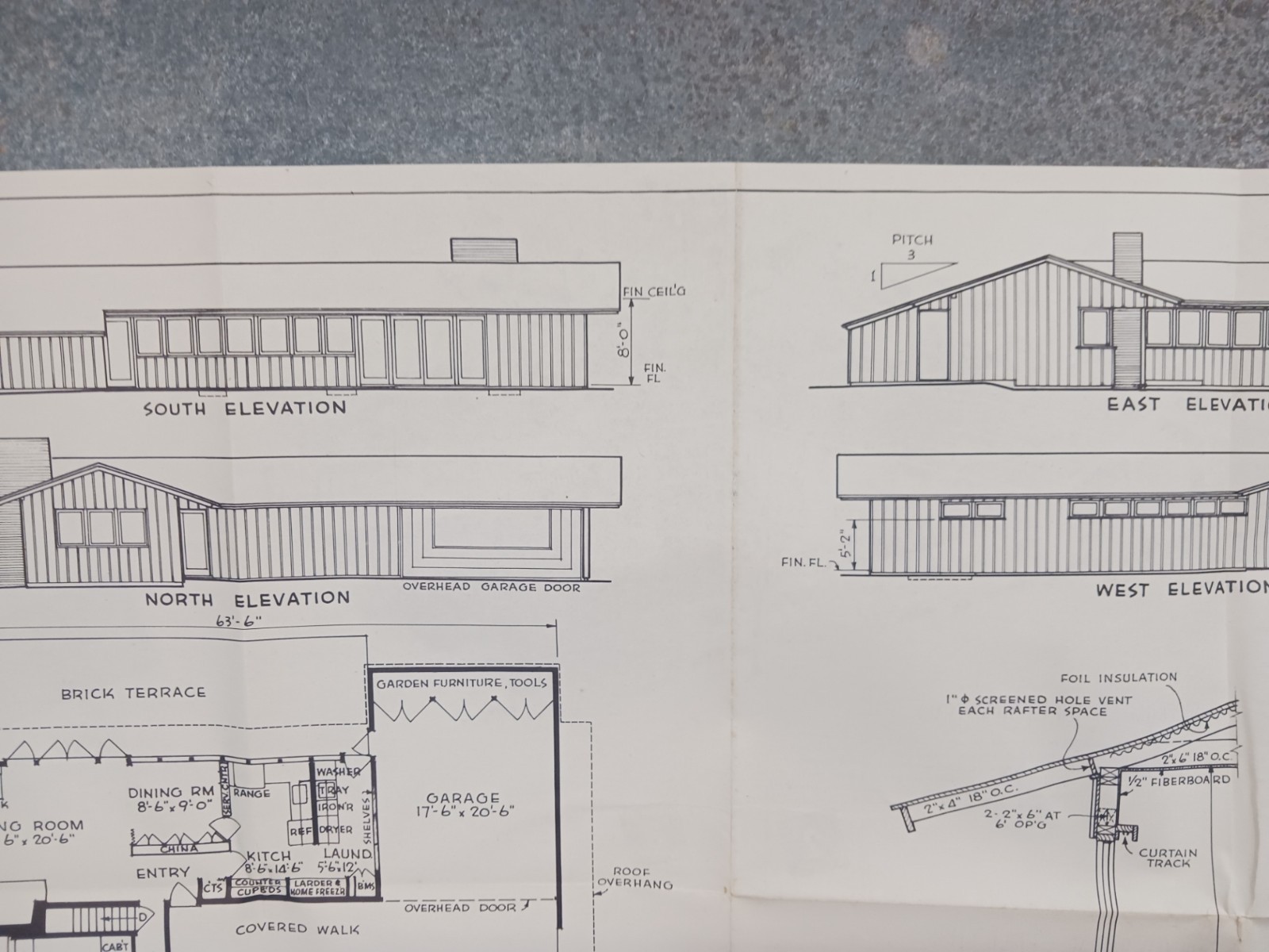 VTG 1950s Harris House Good Housekeeping Floor Plan L Shape Ranch Harwell MCM