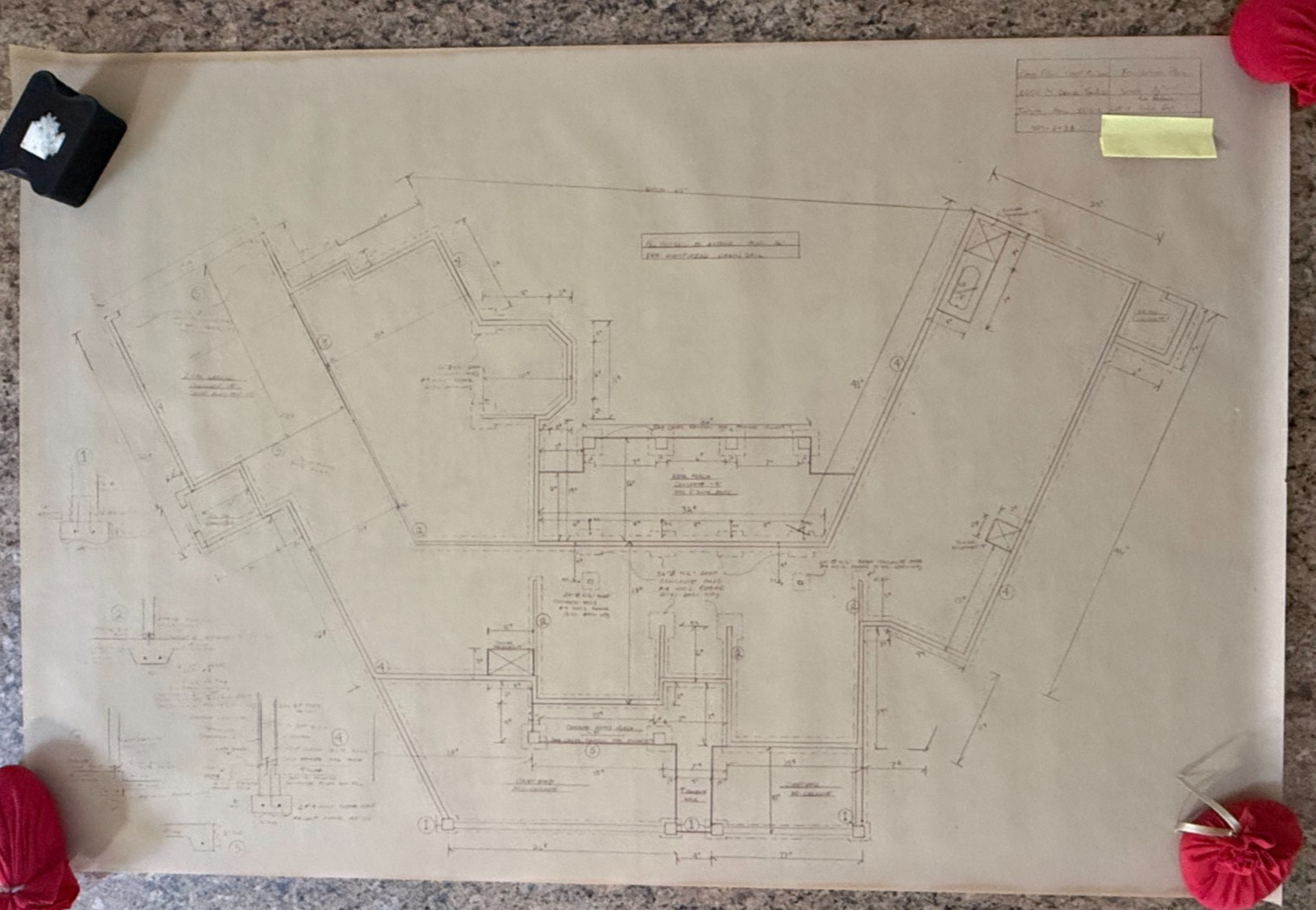 Lot of 12 Vintage Construction Drawings La Paloma Ridge Est Tucson Vellium Set