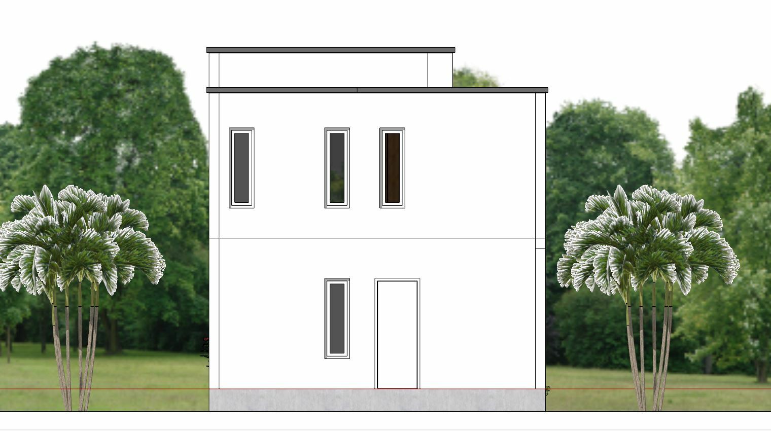 Small House Plan 21×25 Feet 6.5×7.5 Meter 2 Beds 2 Bath Flat Roof (A4 Hard Copy)