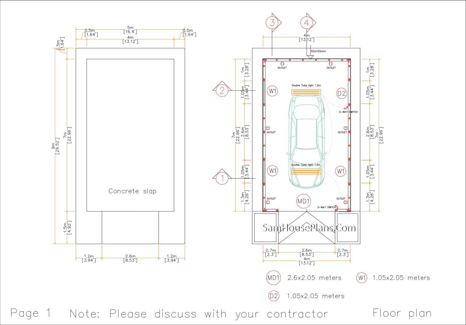 13×23 Garage Shed Roof 4×7 Meter 1 Car Shed Plan PDF Plans (A4 Hard Copy)