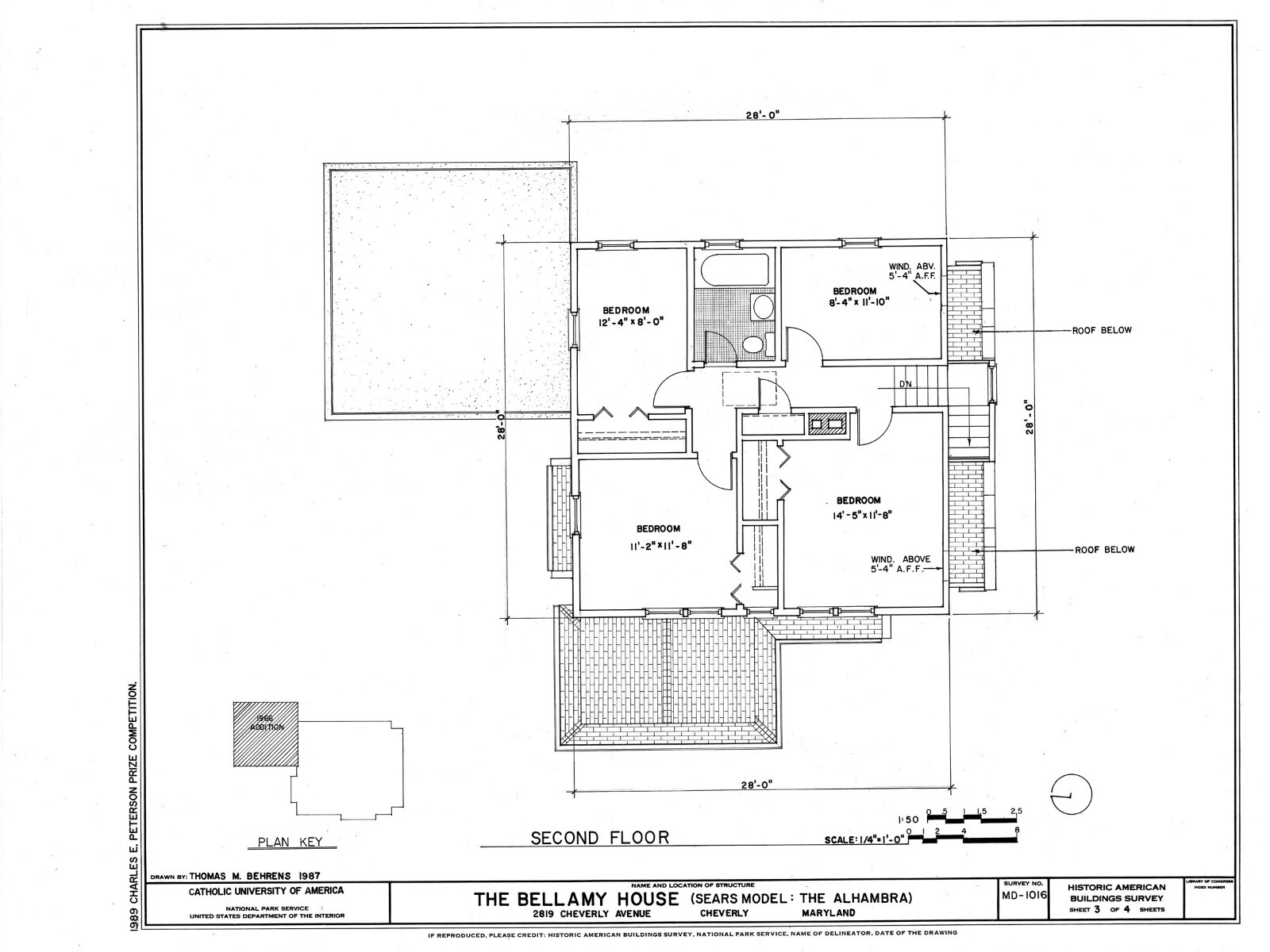 1925 Sears House Mission Style home plan, 4 bedrooms printed architectural plans