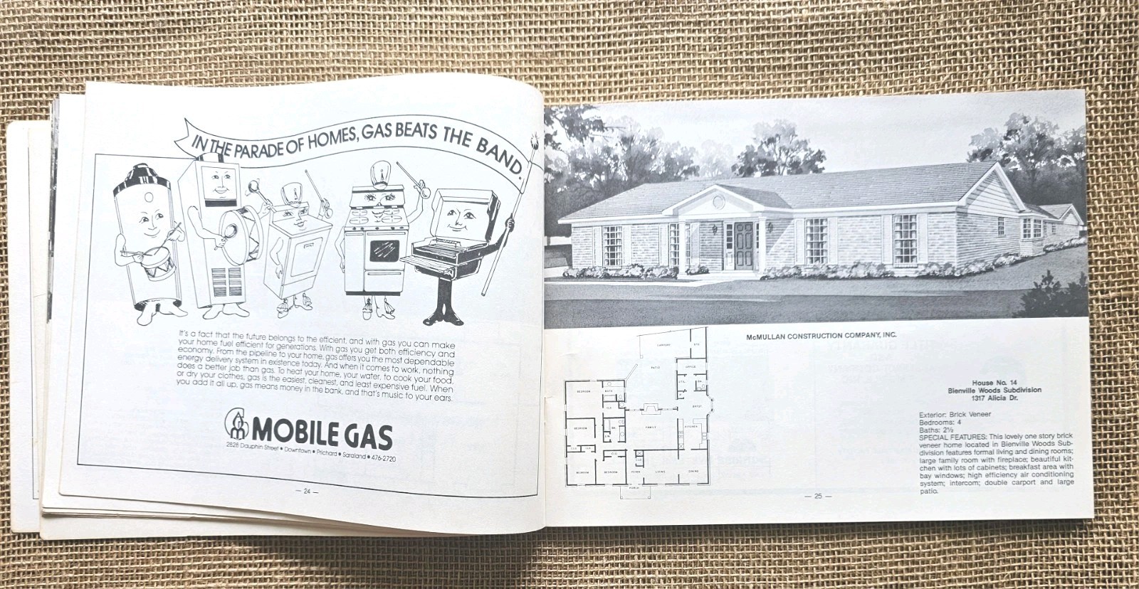 1983 Parade Of Homes Mobile Al Home Builders Ass. House Plans Book