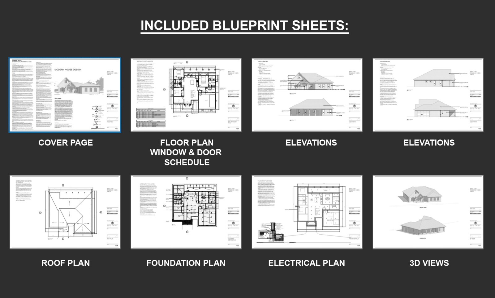 Brick Lane Farmstead Modern House Design 55 x 46 – 3 Bed 3 Bath Blueprint