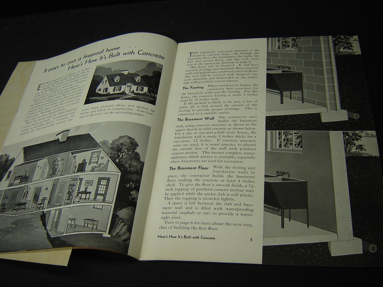 Here’s How Its Built Portland Cement Concrete Home Brochure 1934