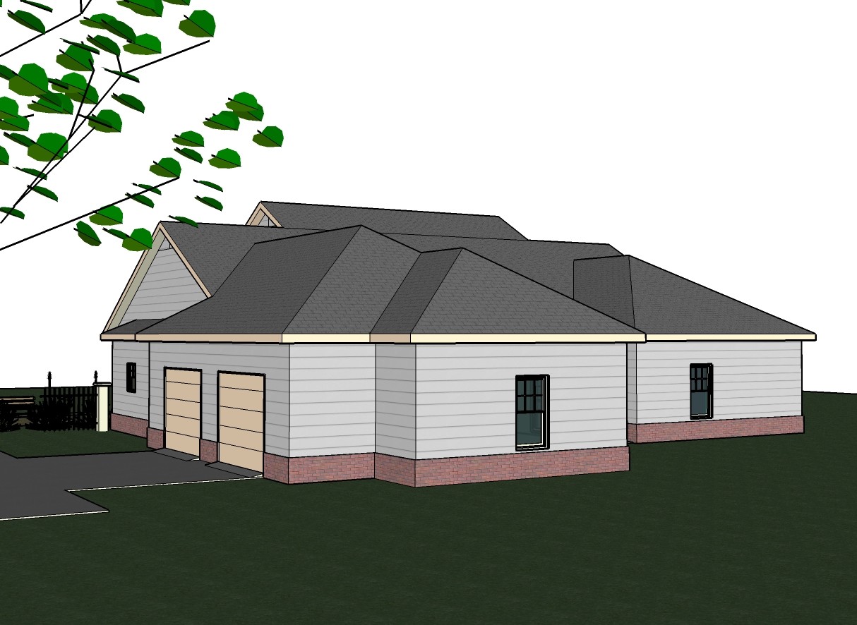 Abbigale 2161G 3 SIDING-BRICK home, house plan 4 beds, 2.5 baths PDF