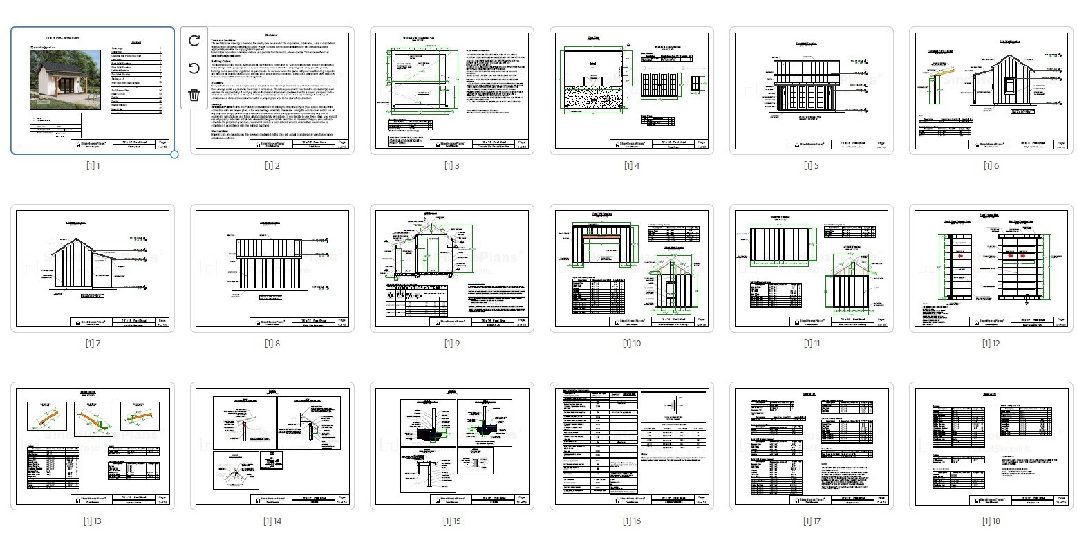 Backyard Office Shed Plans-Garden Studio with Porch Design