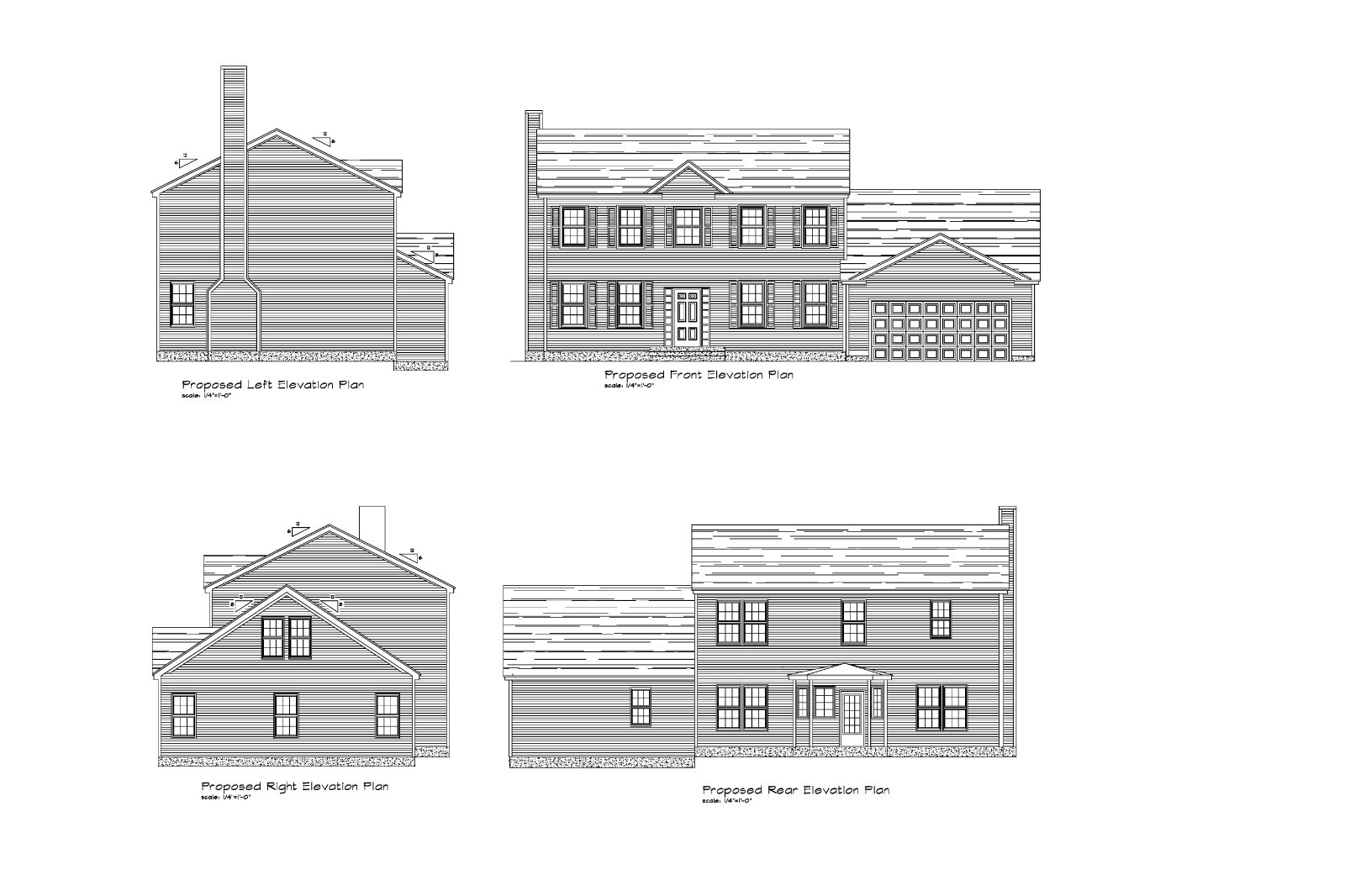 HOUSE PLANS COLONIAL PLANS 2100 SF 3BR-2.5B-2 CAR COLONIAL PLANS #6193