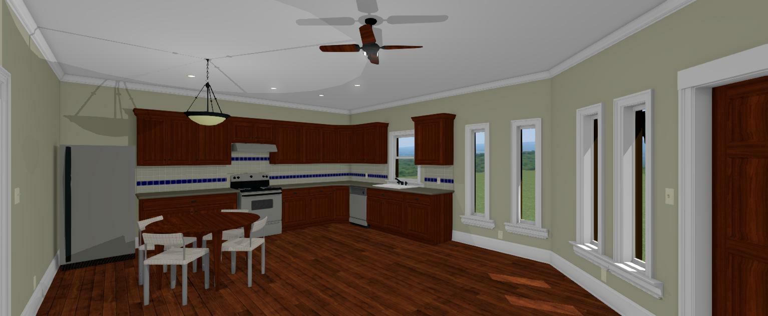 Octagon House Plans 1430 sq.ft. three bedrooms FREE SHIPPING