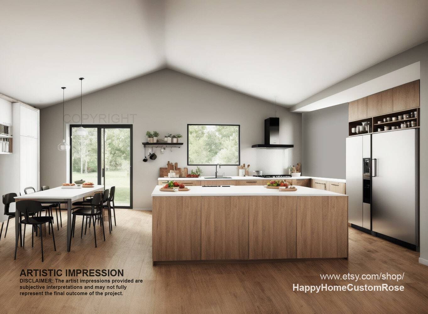 Harvest Farmstead Modern House Open Plan Design 60 x 30 – 3 Bed 2.5 Bath – Drawi