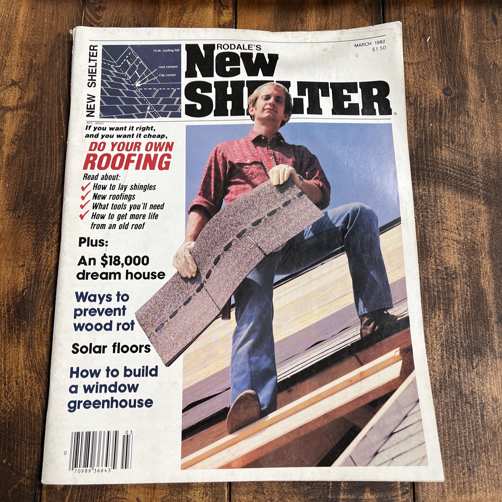Rodale’s New Shelter Magazine March 1982 Roofing Greenhouses Solar Floors