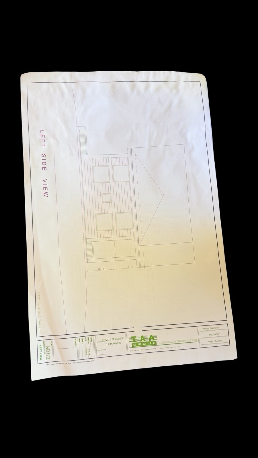 Lot of 20 Residential Architectural Blueprint Plans TAA Group House Floor Plans