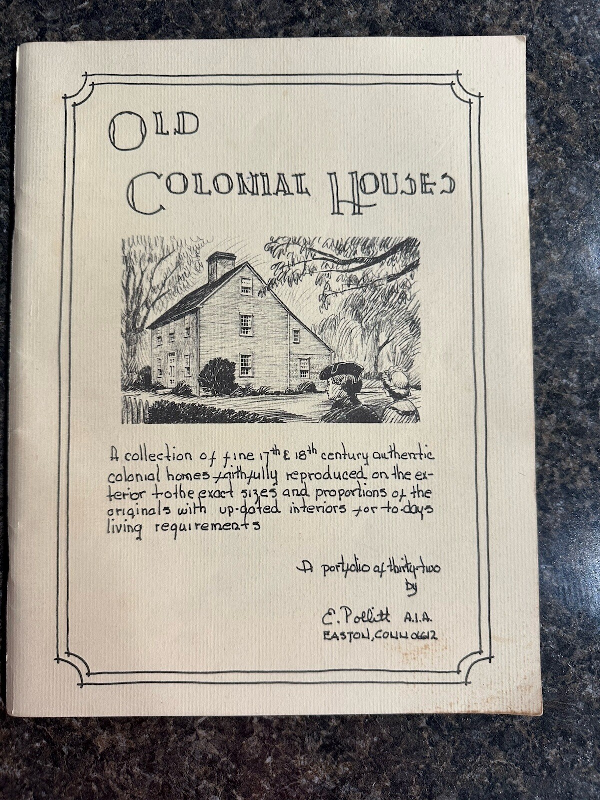 Old Colonial Houses And Old Cape Cod Houses by Evan Pollitt PB Hard to Find