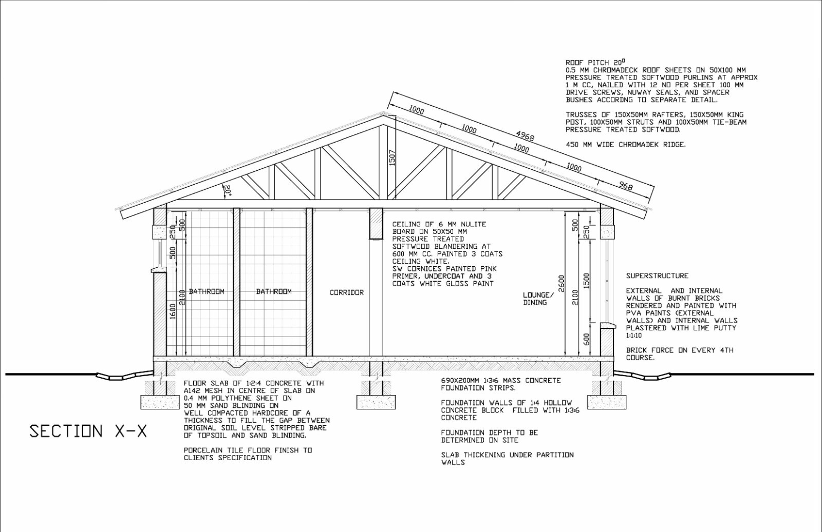 Building Plans for 2-Bedroom Tiny Home | 27’x36′ | 972sqft | DIY Blueprint