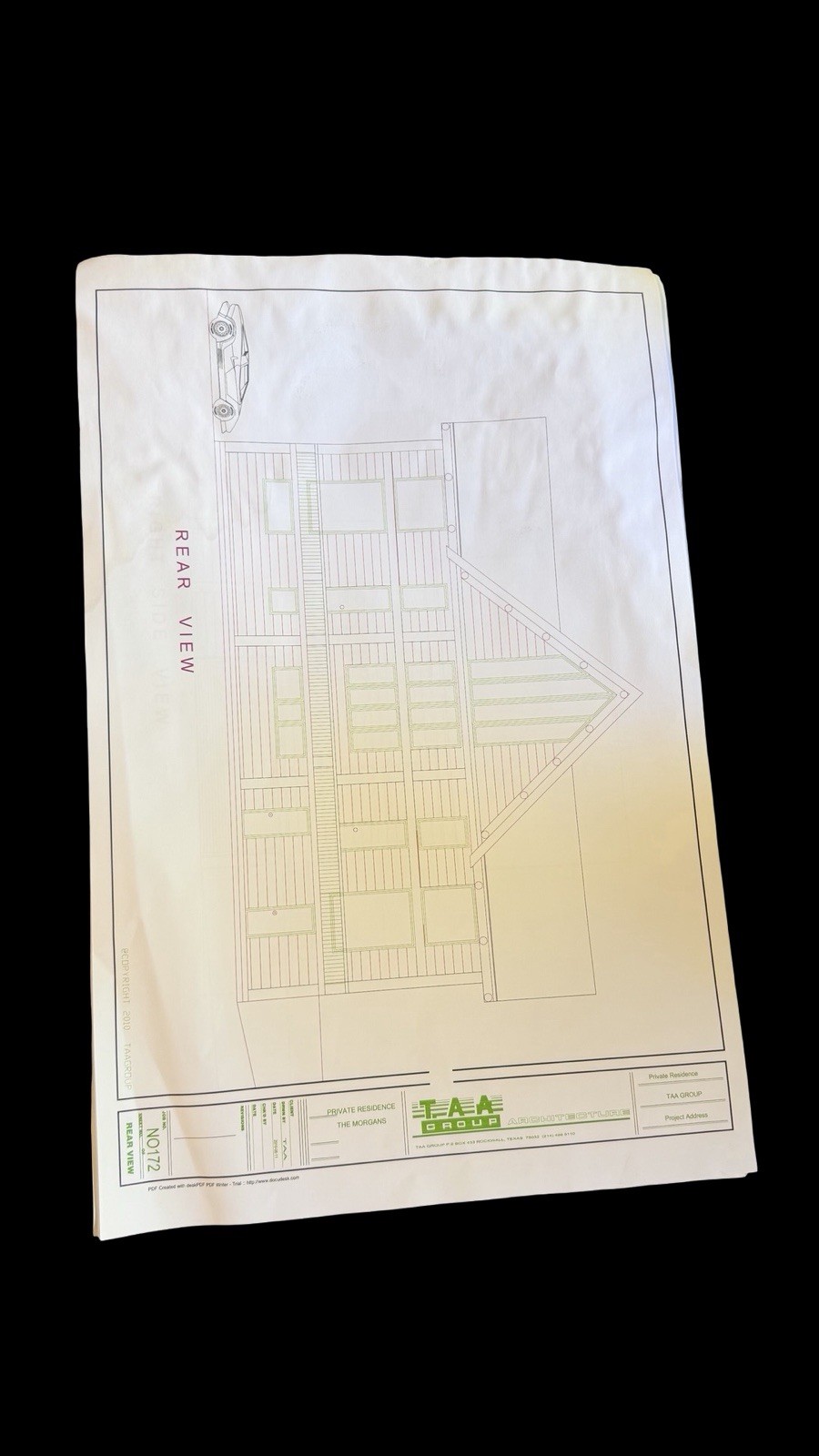 Lot of 20 Residential Architectural Blueprint Plans TAA Group House Floor Plans