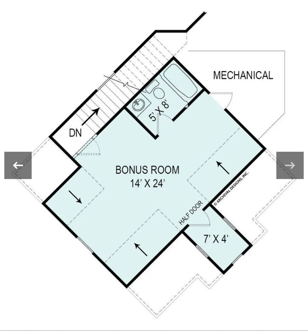 Presente Archival Designs House Plans A334-A Blueprints 2 Sets Mountain Cottage
