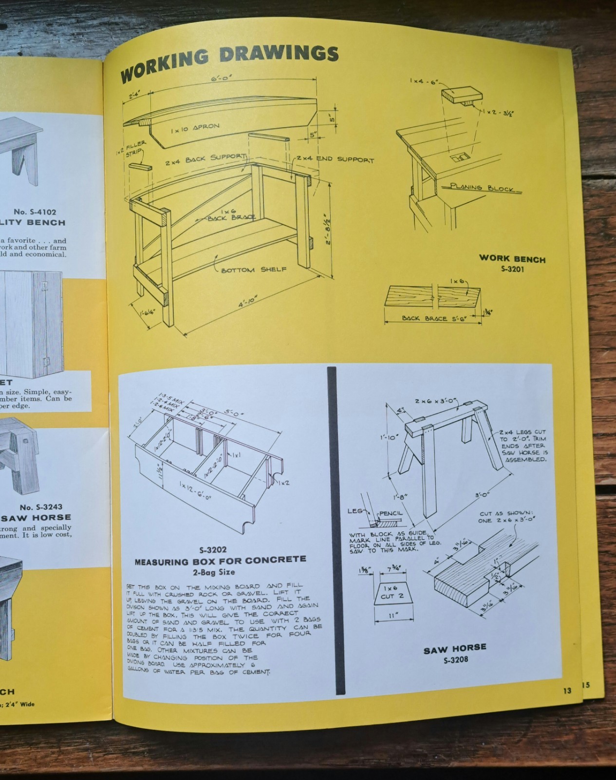 1958 Machine Sheds And Equipment Garage Weyerhaeuser 4 Square Guide Manual Plans