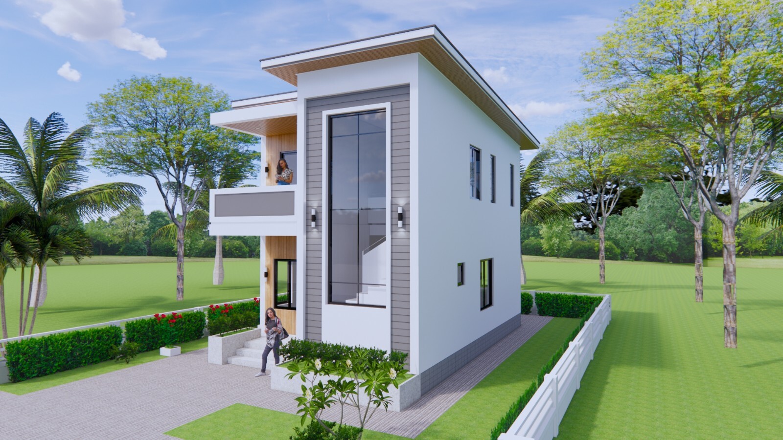20×30 Feet Small House Plan 6×9 Meter 2 Beds 2 Baths PDF Plan (A4 Hard Copy)