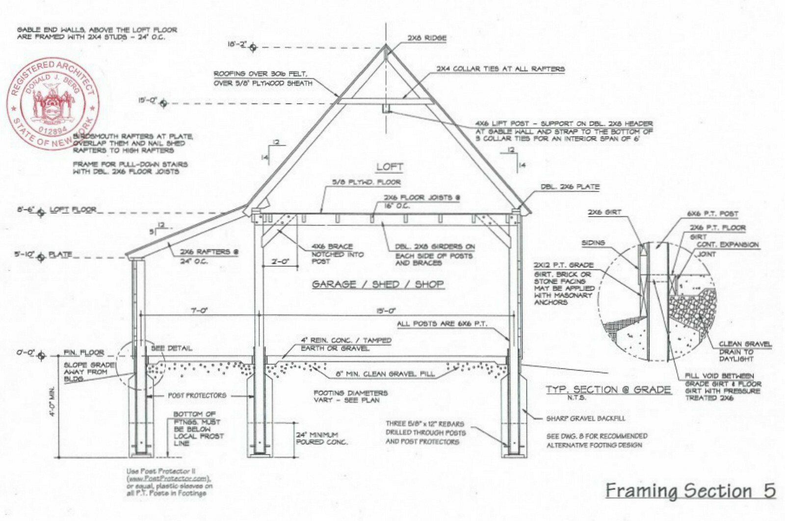 Backyard Barn Blueprints – Three Sets of Woodberry Pole-Barn Plans (eB-112×3)