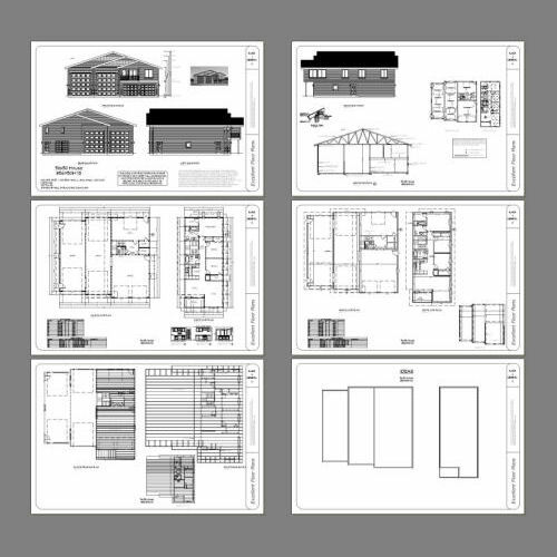 56×50 Apartment – 2-RV – 3 Br 2.5 Ba – PDF FloorPlan – 1,703 sqft – Model 1B