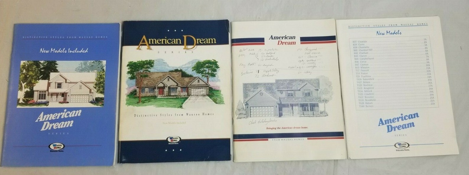 Lot of 4 AMERICAN DREAM SERIES From Wassau Homes Lot #6