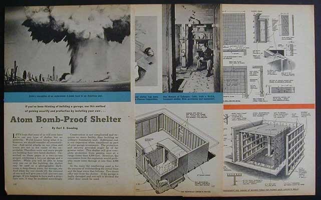 “Building a Tornado Proof Shelter” 1959 HowTo PLANS Bomb Nuclear Fallout