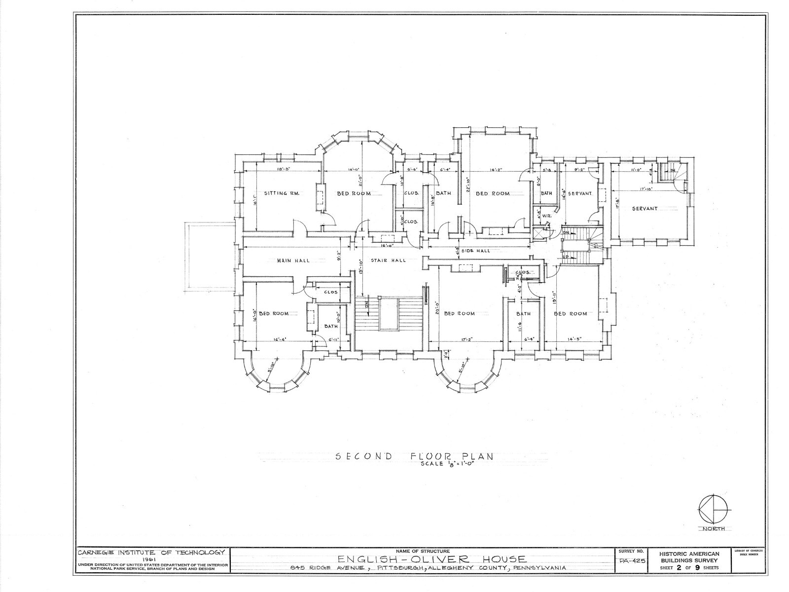 Historic house plans, Victorian Romanesque Mansion, architectural drawings