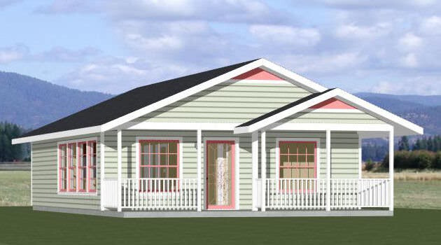 26×34 House — 1 Bedroom 1 Bath — 884 sq ft — PDF Floor Plan 1C