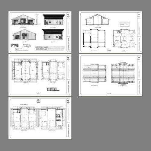 50×42 2-Car 1-RV Garage – PDF FloorPlan – 1,973 sqft – Model 1A