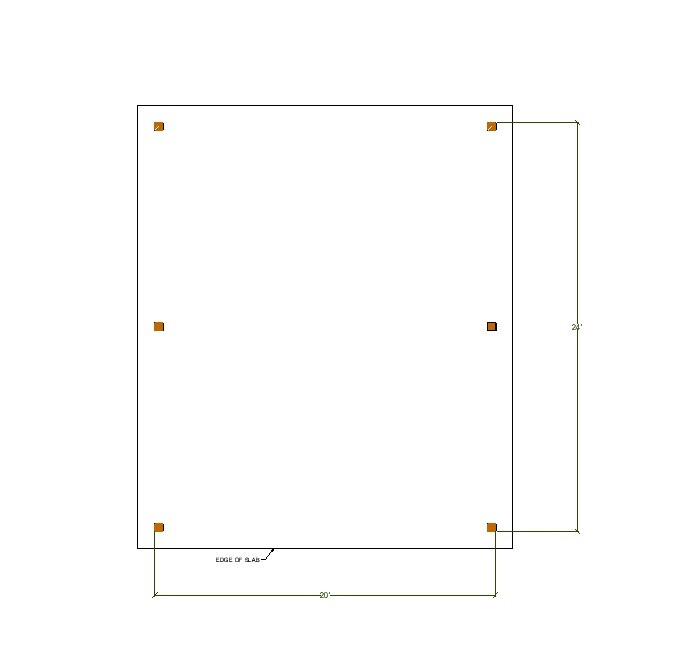 20’x24′ Wooden Carport Plans, Gable Roof Pavilion Blueprints with Material List