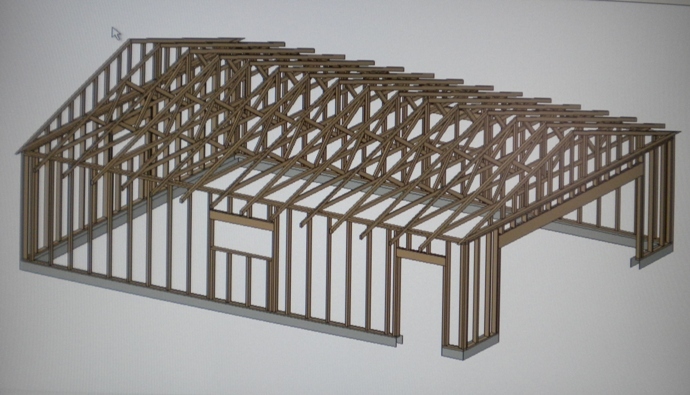 PERMIT READY 24′ X 30′ GARAGE PLAN DRAWN TO SCALE BLUEPRINTS AND MATERIALS LIST