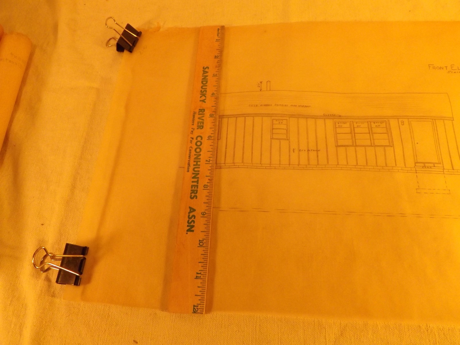 VINTAGE HOUSE BLUEPRINTS #8— 12″ X 18″ SEE PICTURES 6 PAGES