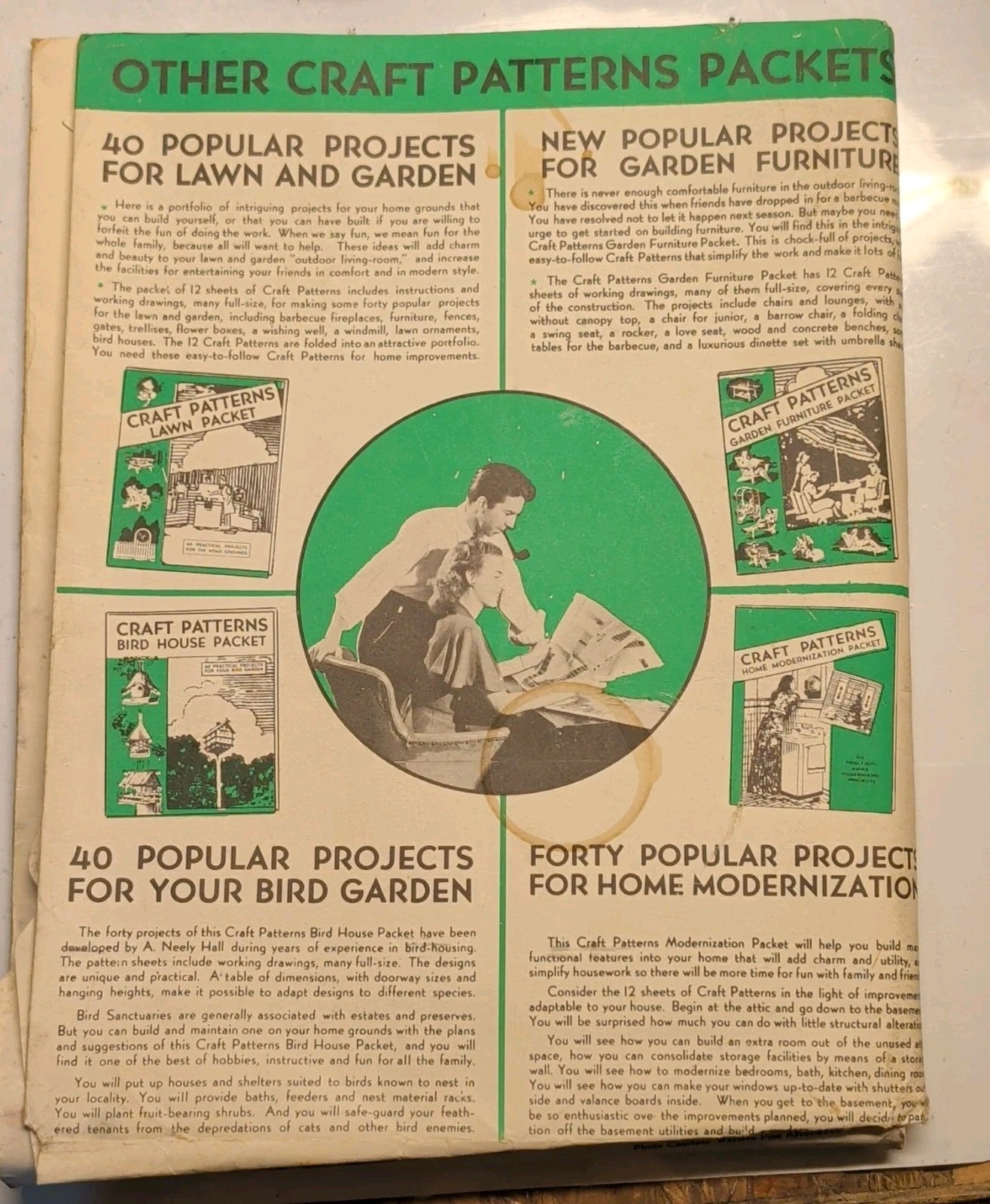 Craft Patterns Cabin & Cottage Packet Building Plans/Patterns