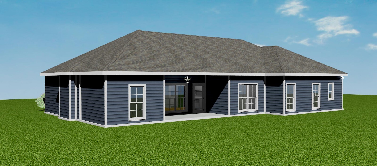 1774 sq.ft., 4 Bedroom, 2 Bath, 2-car garage – Craftsman Home / House Plan