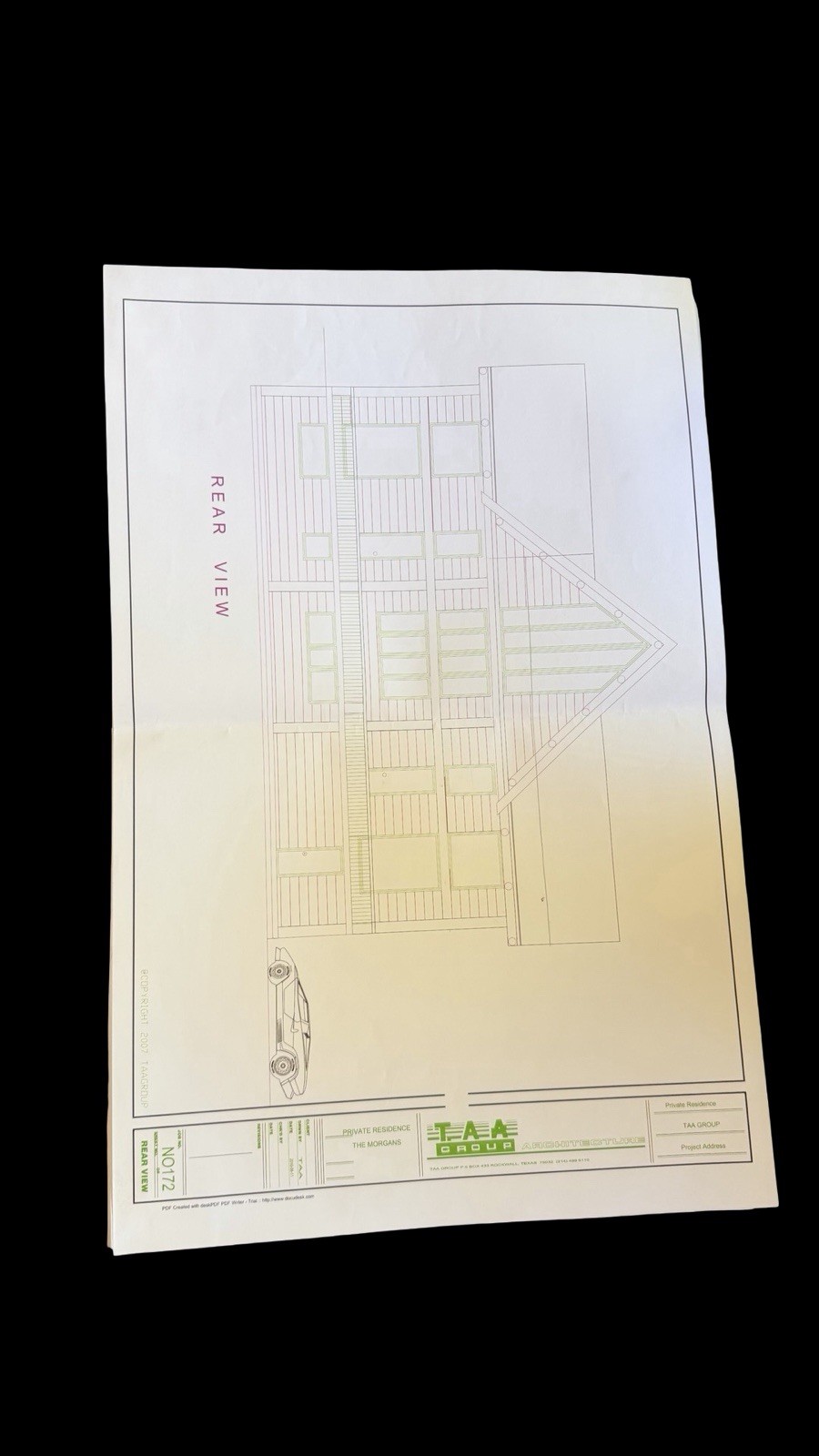 Lot of 20 Residential Architectural Blueprint Plans TAA Group House Floor Plans
