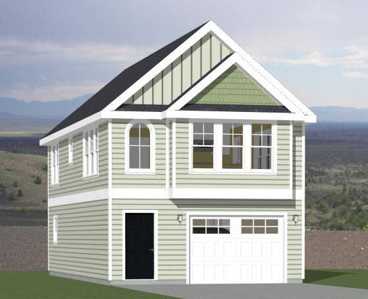 20×40 House — 2 Bedroom 1.5 Bath — 1,077 sq ft — PDF Floor Plan — Model 8A
