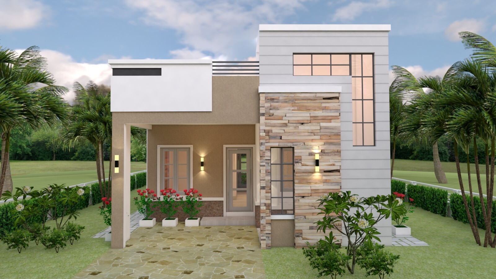 23×46 Feet Small Home Plan 7×14 Meter 3 Beds 2 Baths Terrace PDF (A4 Hard Copy)