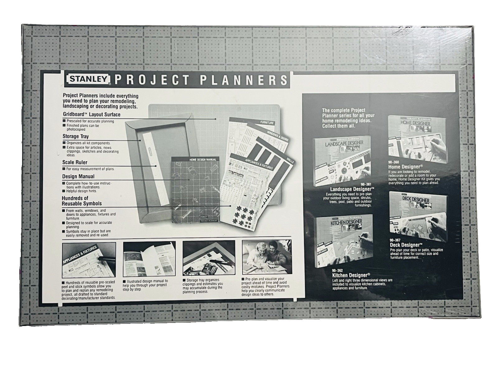 1988 STANLEY PROJECT PLANNERS KITCHEN DESIGNER 2.25″ SCALE GRIDBOARD – SEALED