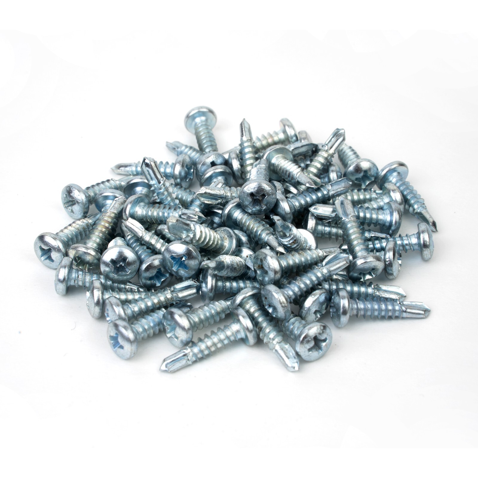1000PK, #10 x 1″ Steel Self-Drilling Screws, Pan Head Type, Phillips Drive Type