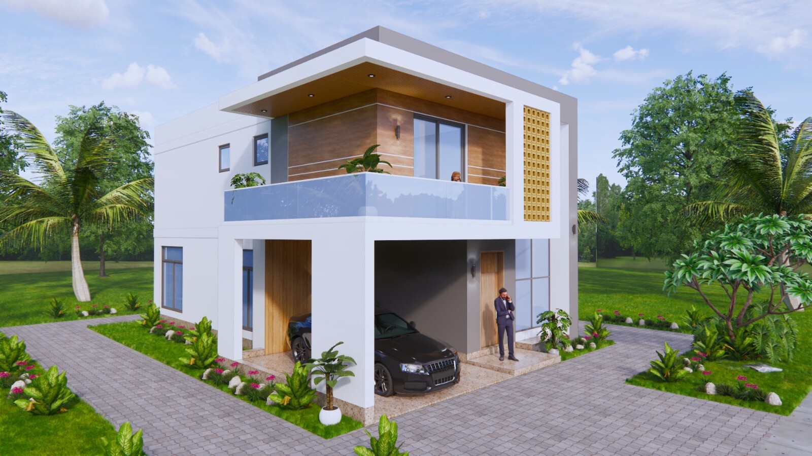 23×39 Feet House Design Plans 7×12 Meter 5 Beds 3 Baths Shed Roof (A4 Hard Copy)