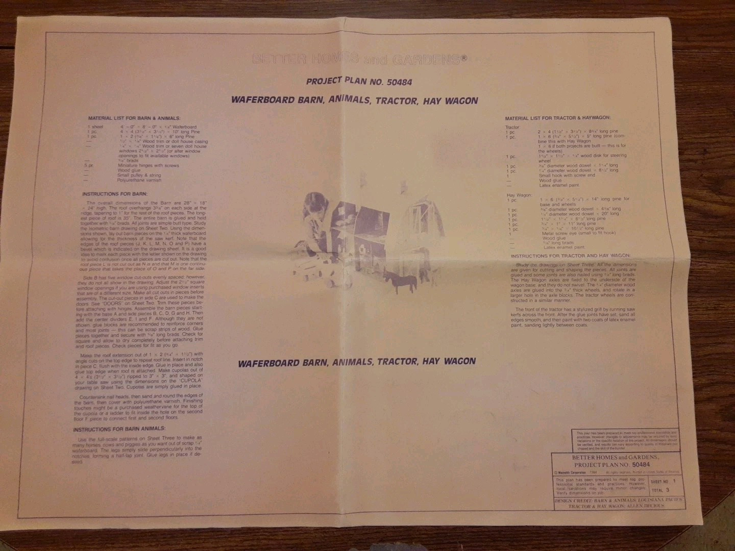 Barn Doll House Project Plans 1980’s