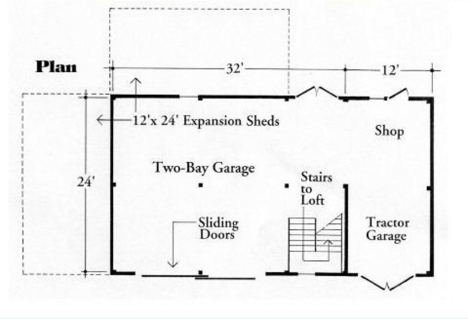 Multi-Purpose Pole Barn Blueprints – Three Sets of Almond Barn Plans (eB 220×3)