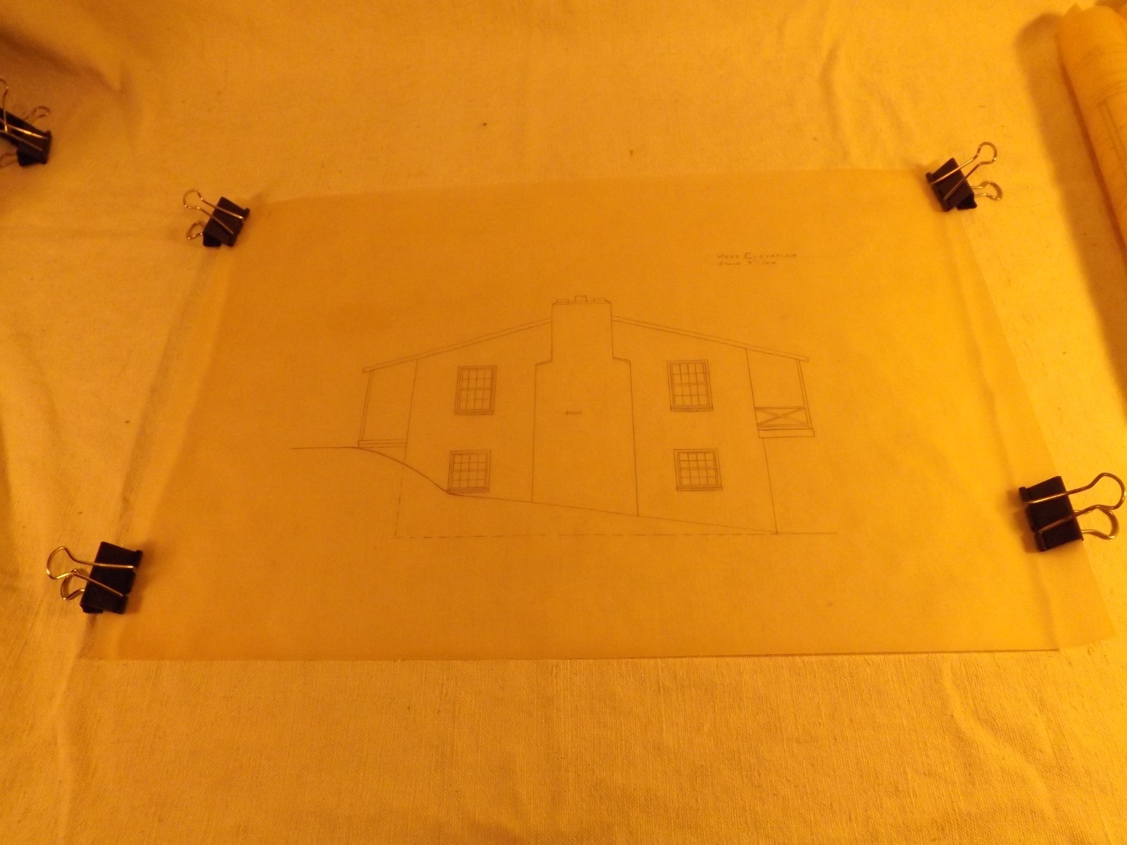 VINTAGE HOUSE BLUEPRINTS #5— 12″ X 18″ SEE PICTURES 7 PAGES