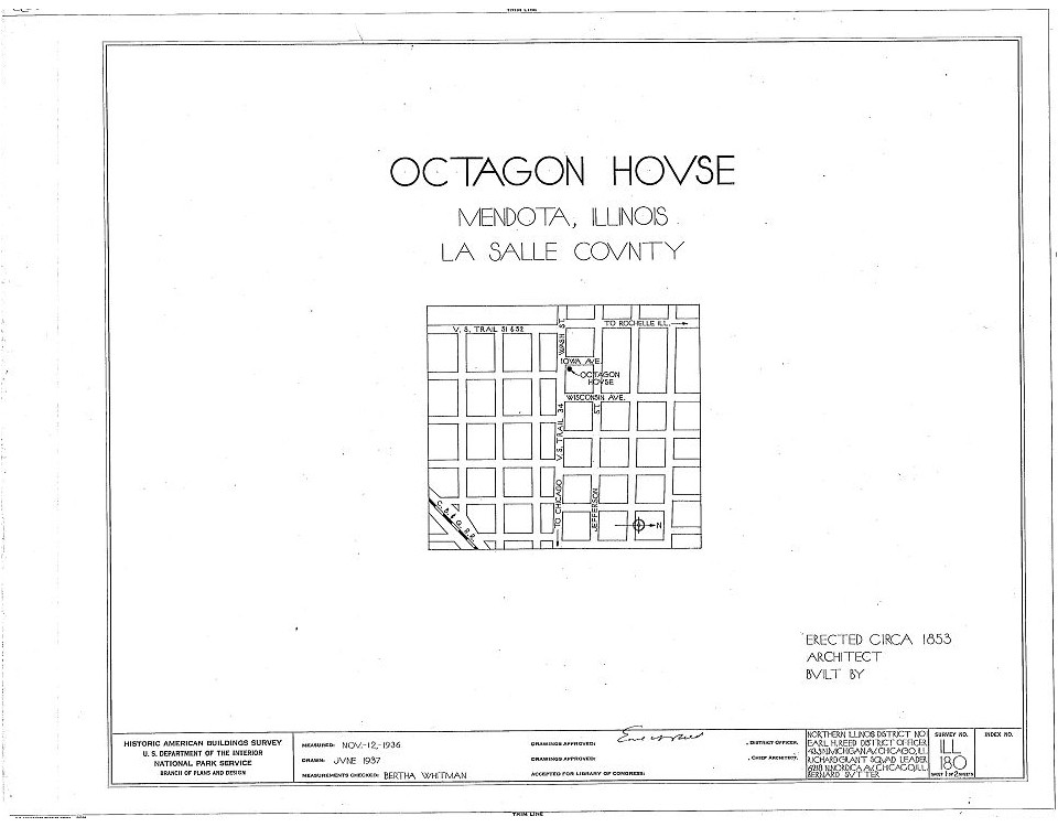Victorian Octagon home, beautiful porch & cornice, architectural house plans