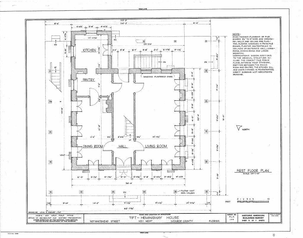 Ernest Hemingway Home, Key West, Victorian style house plans, 3 Bedrooms