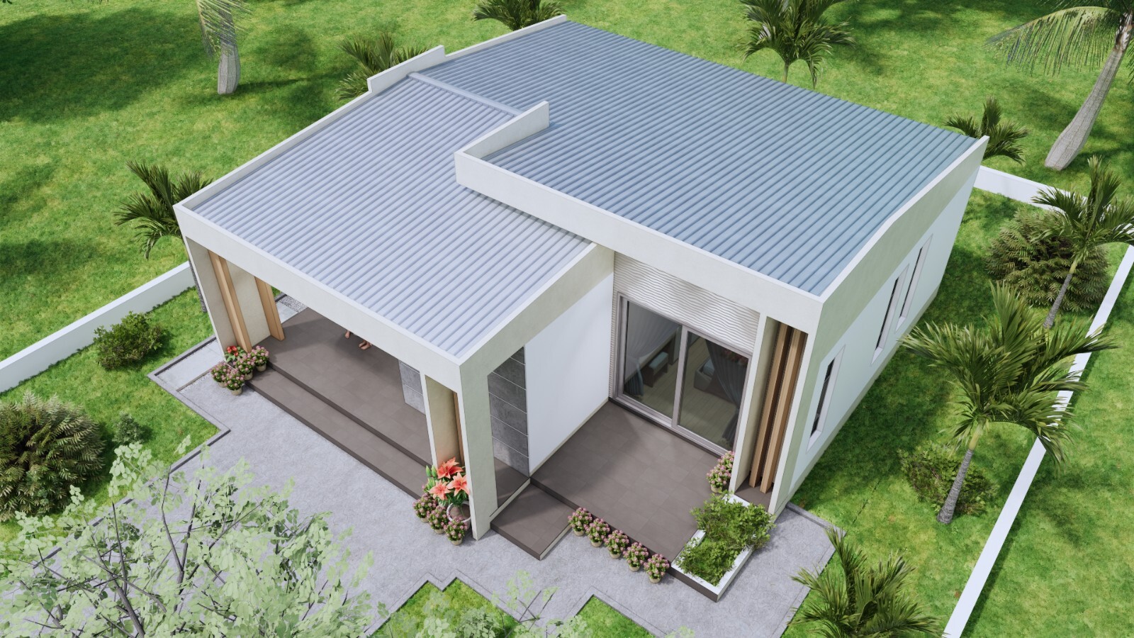 32×33 Feet Small House Plan 9.6×10 Meter 2 Bed 1 Bath PDF & A4 Hard Copy