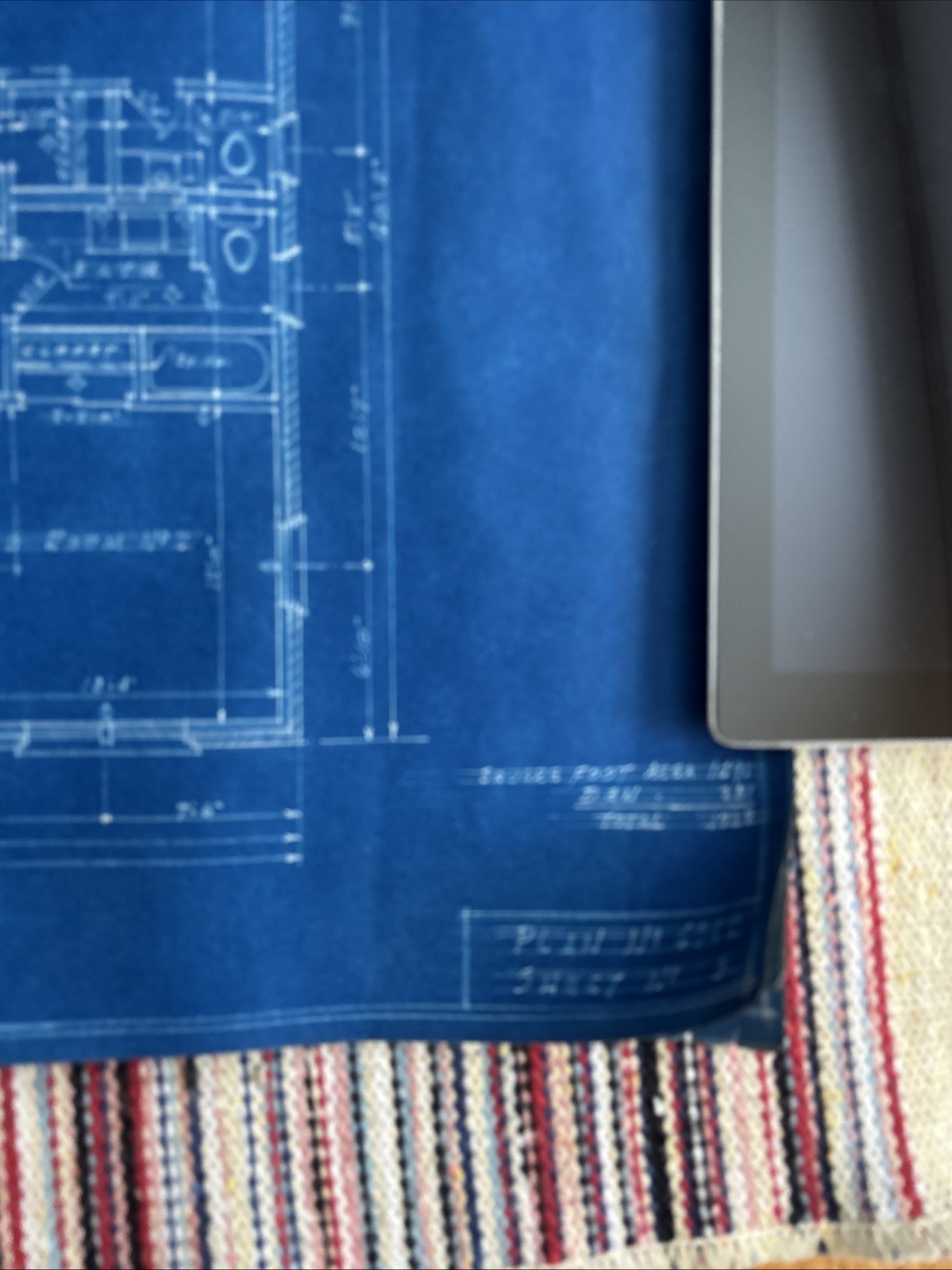Vintage 1950s Original Blueprints Set – Mid Century Ranch House
