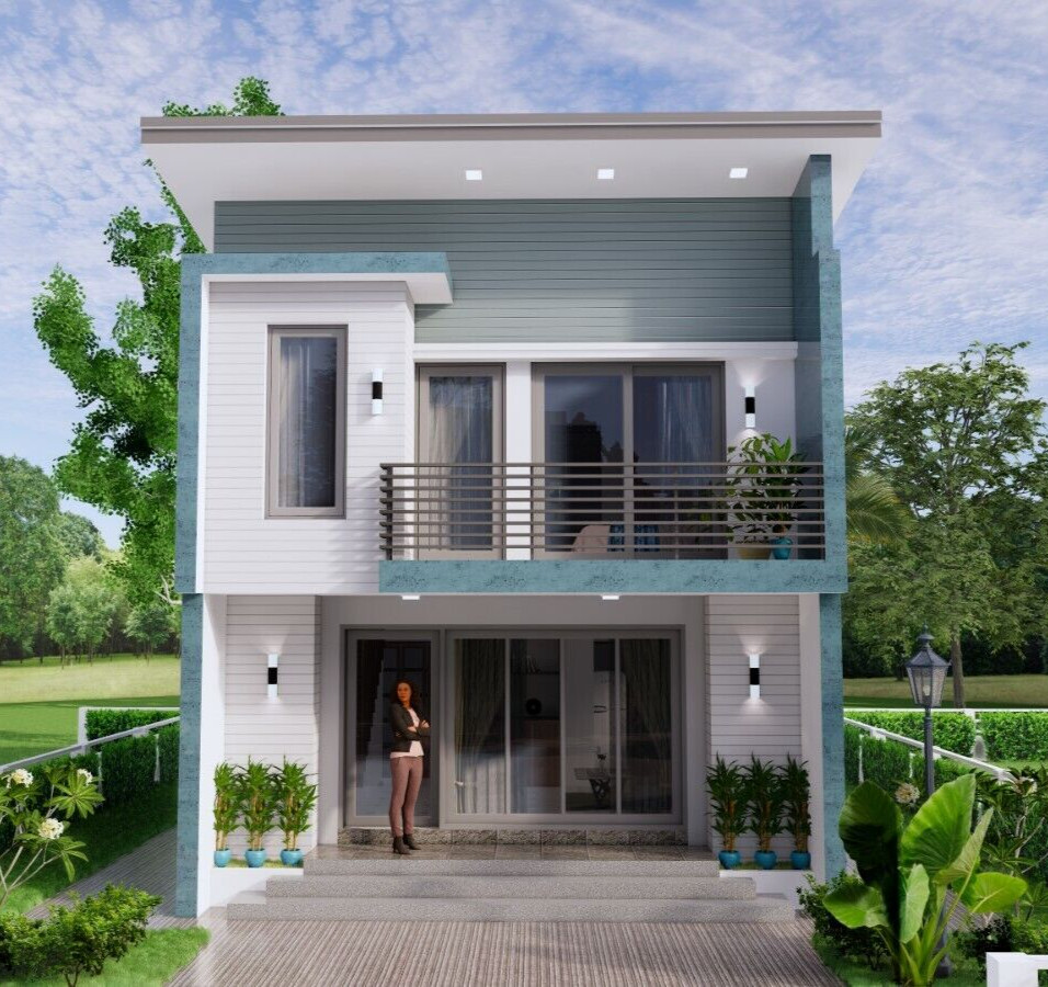 20×30 Feet Small House Design 6×8.5 Meter 2 Beds 1 Bath Shed PDF (A4 Hard Copy)
