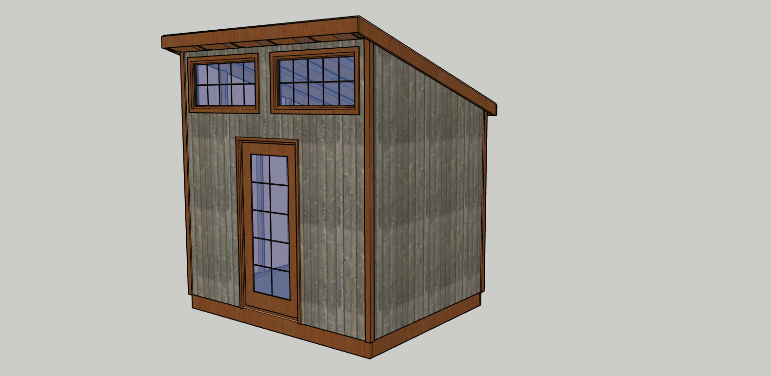 10 x 8 ft Garden/Tool Shed 6 Styles blueprints, lumber list -PDF