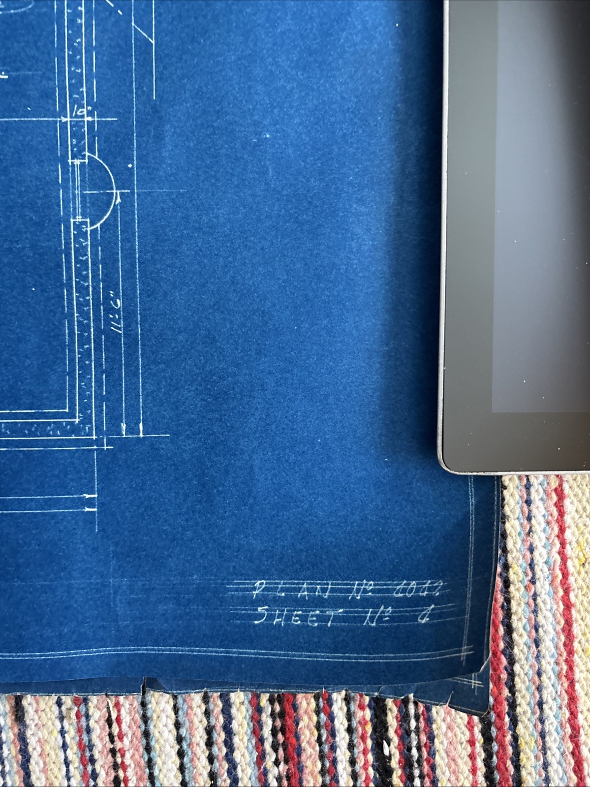 Vintage 1950s Original Blueprints Set – Mid Century Ranch House