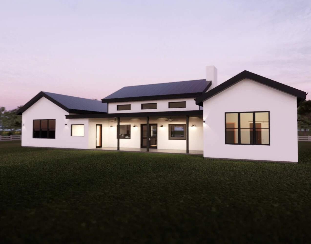 The Spring Creek Farmhouse Plan: 3 Bedrooms / 3 Baths 2,639 SF Design Blueprints
